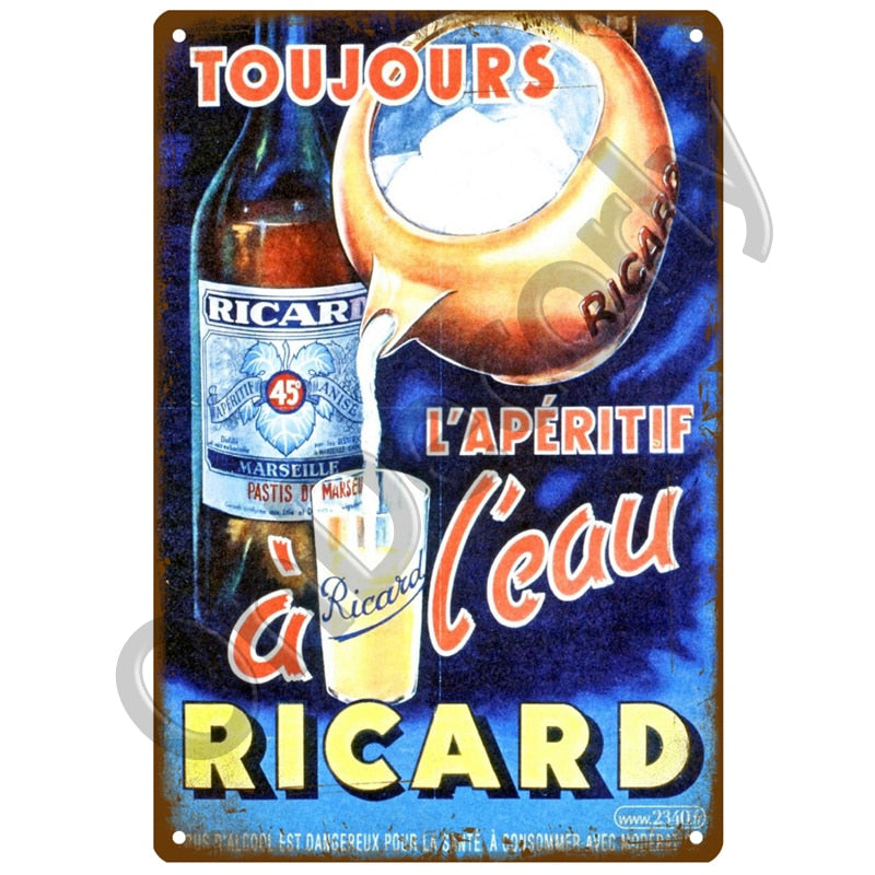 Décoration murale ricard apéritif