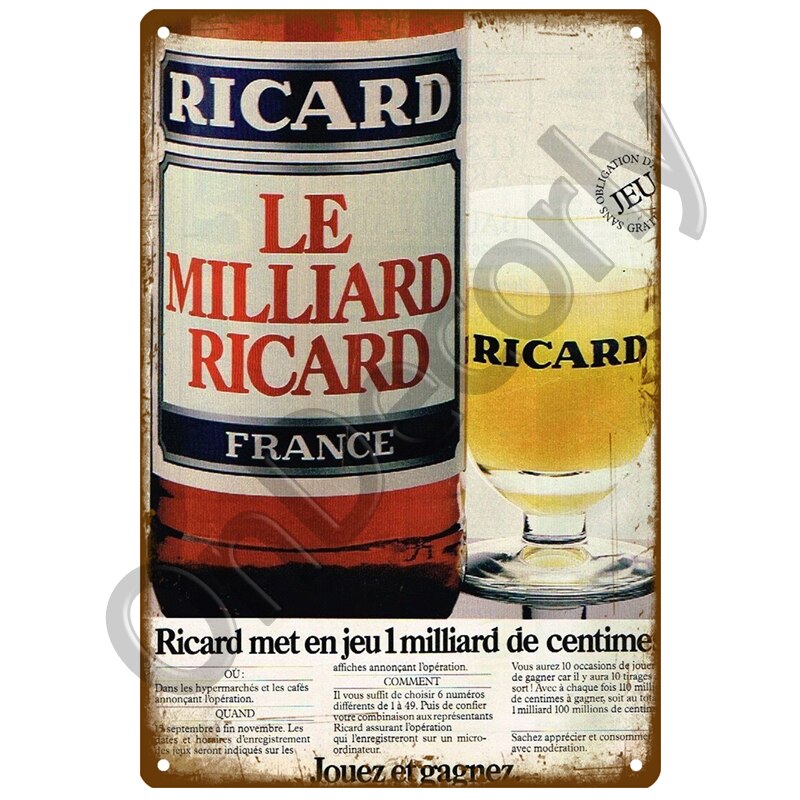 Décoration murale ricard journal
