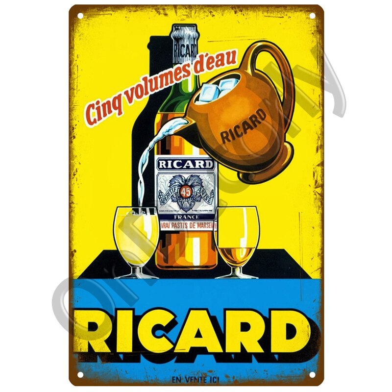 Décoration murale ricard un petit jaune