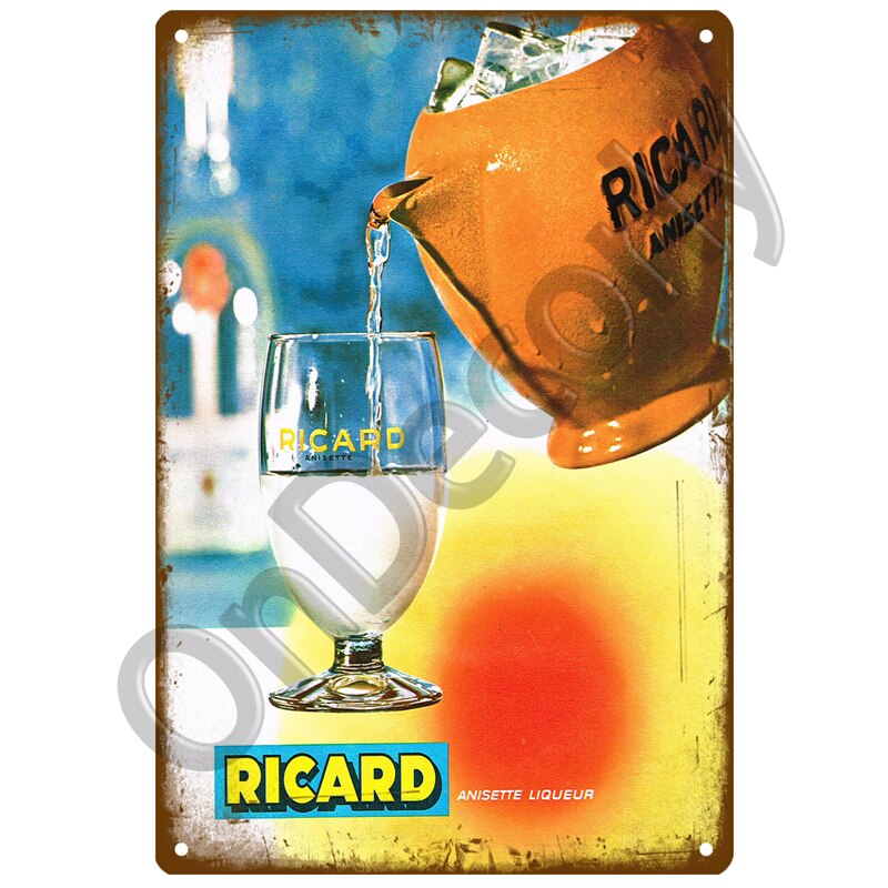 Décoration murale ricard servie