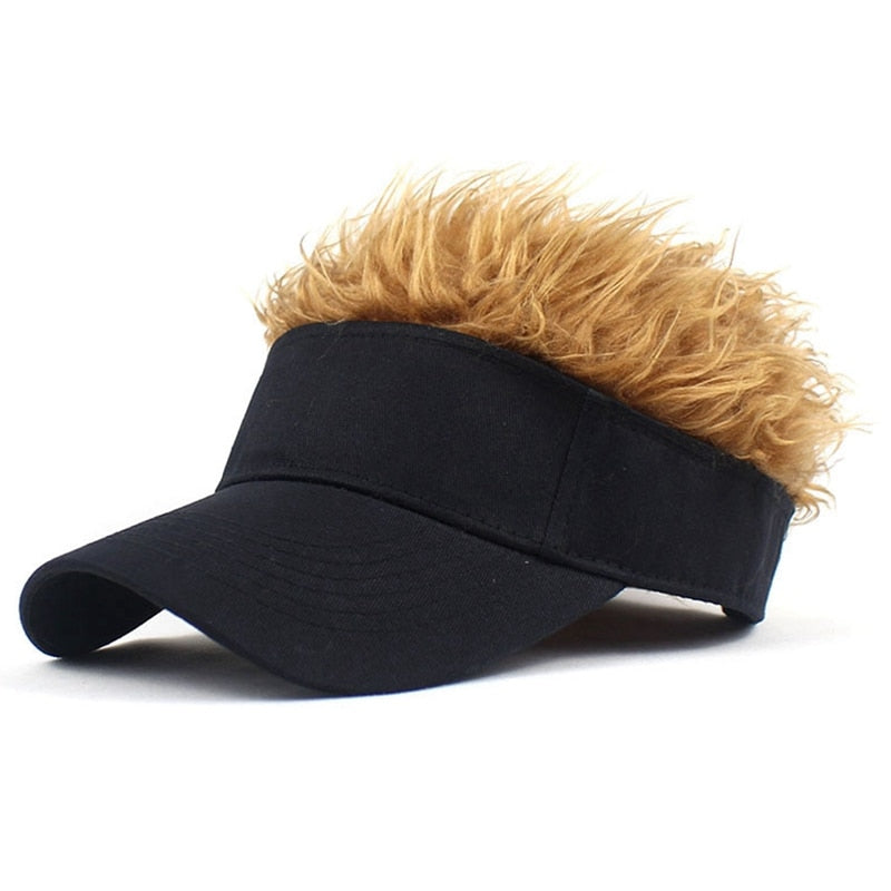 Casquette beauf roux avec cheveux