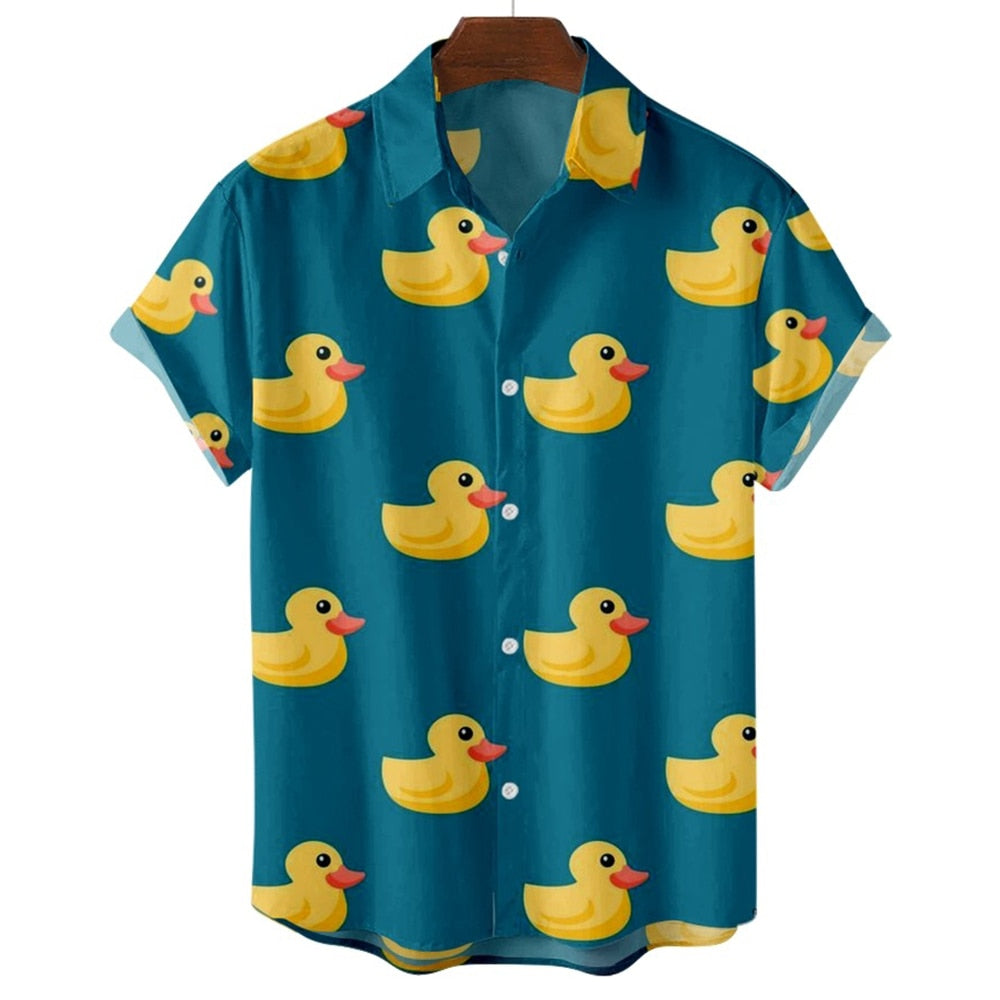 Chemise canard bleu