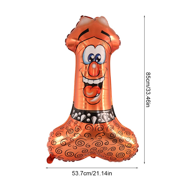 Ballon gonflable penis rouge