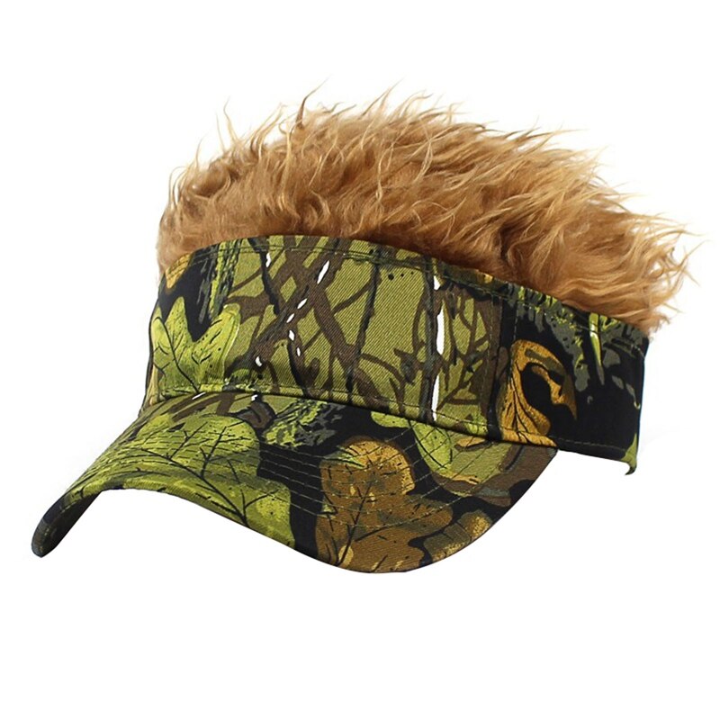 Casquette beauf blanc avec cheveux gris