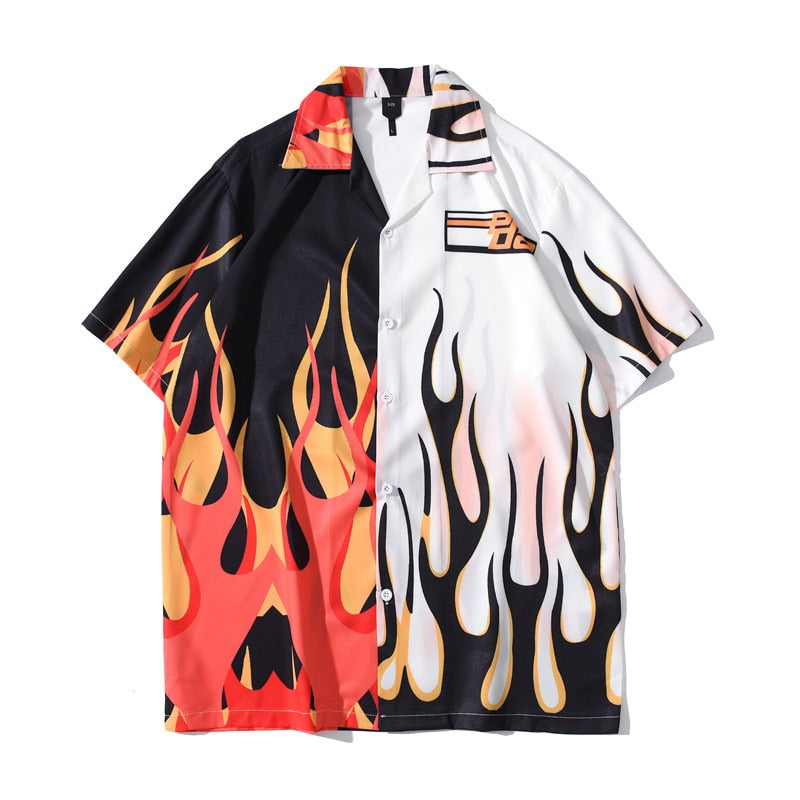 Shops chemise flamme homme