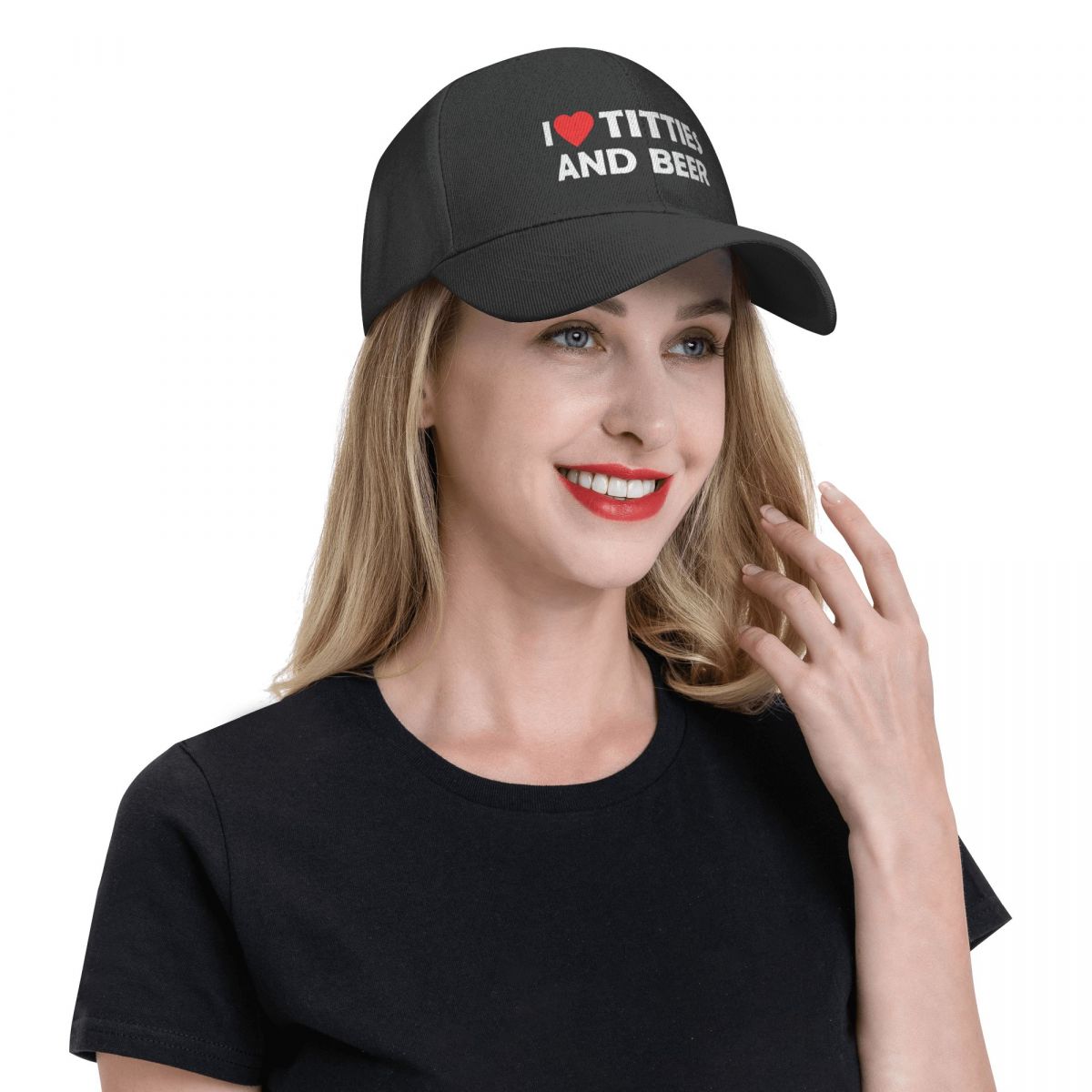 Casquette de beauf j'aime les seins et la bière