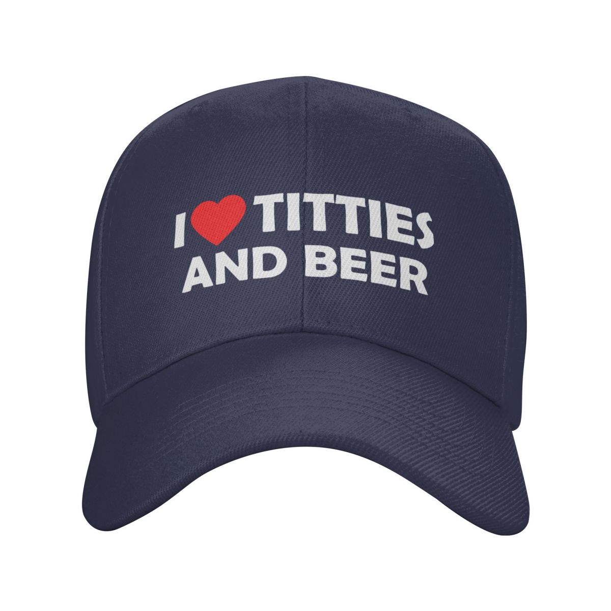 Casquette de beauf j'aime les seins et la bière