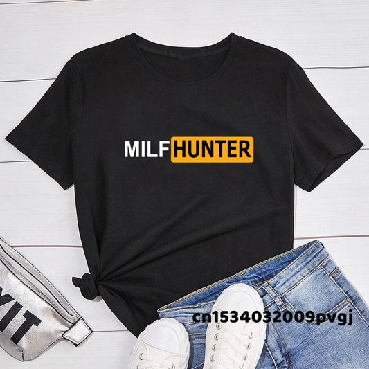 T-shirt chasseur de milf noir