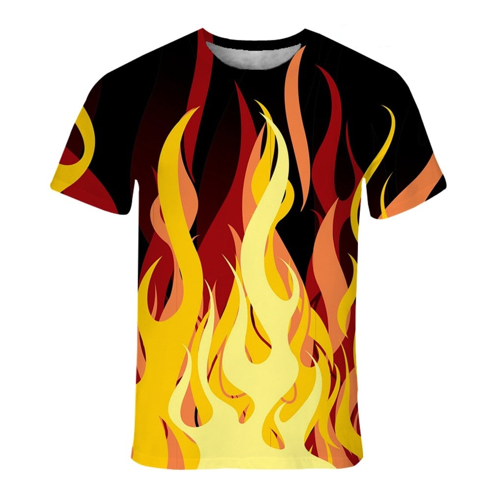 T-shirt flamme cheminée