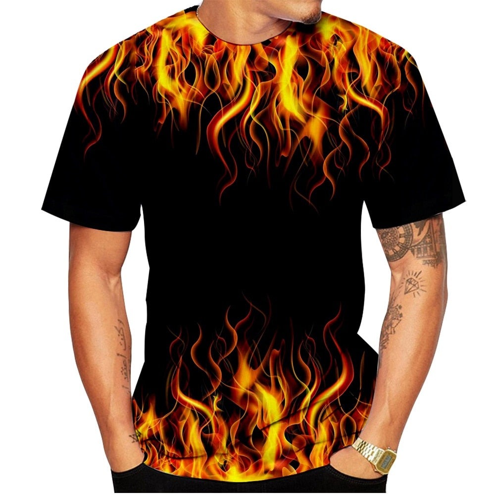 T-shirt flamme