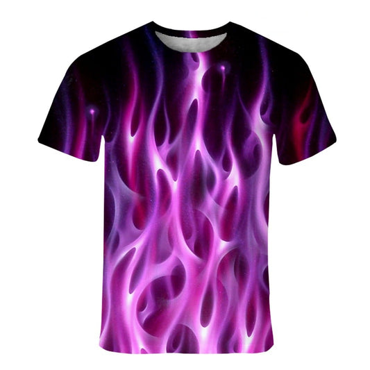 T-shirt flamme violet