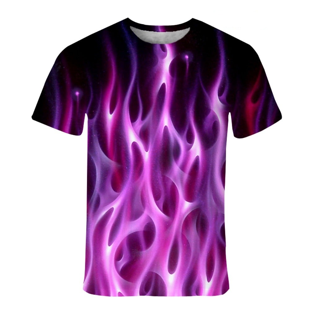 T-shirt flamme violet